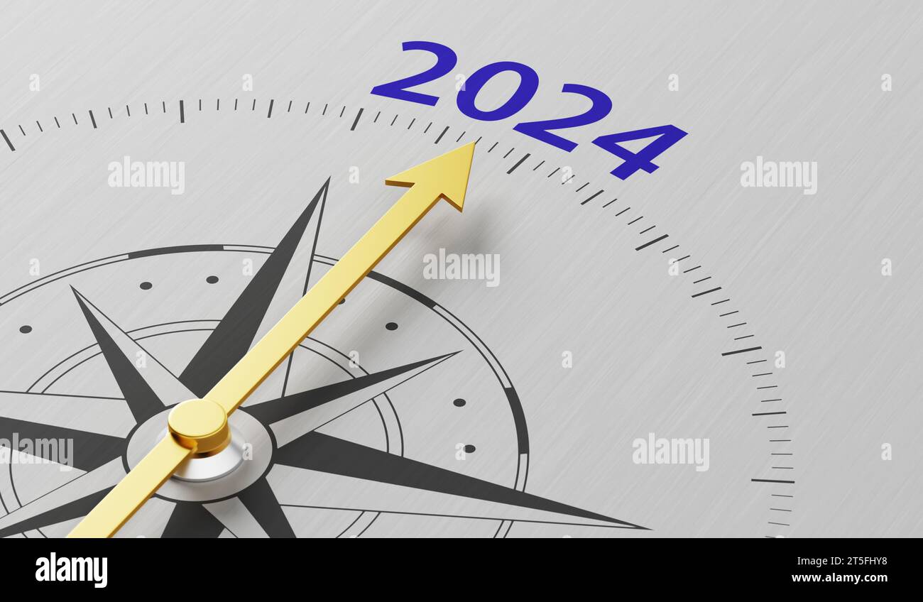 Compass Needle Pointing To The Text 2024 3d Render Stock Photo Alamy   Compass Needle Pointing To The Text 2024 3d Render 2T5FHY8 