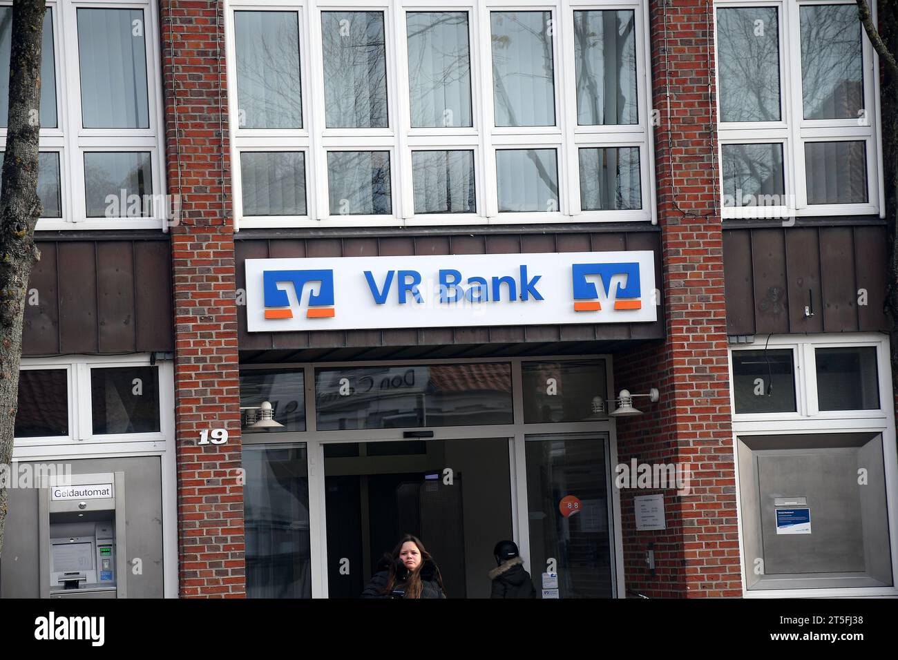 Burger/Fehmarn/Germany/04 November 2023/. VR bank  branch in smll town burger fehmarn in Germany.   (Photo.Francis Joseph Dean/Dean Pictures) Stock Photo