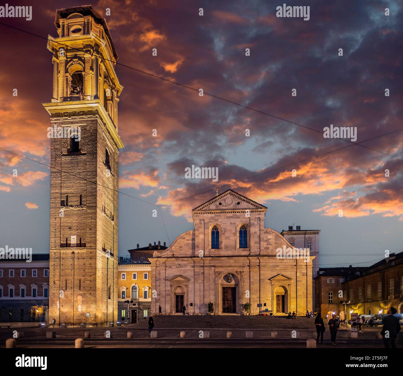 Italy Piemont Turin San Giovanni Battista Cathedral Stock Photo