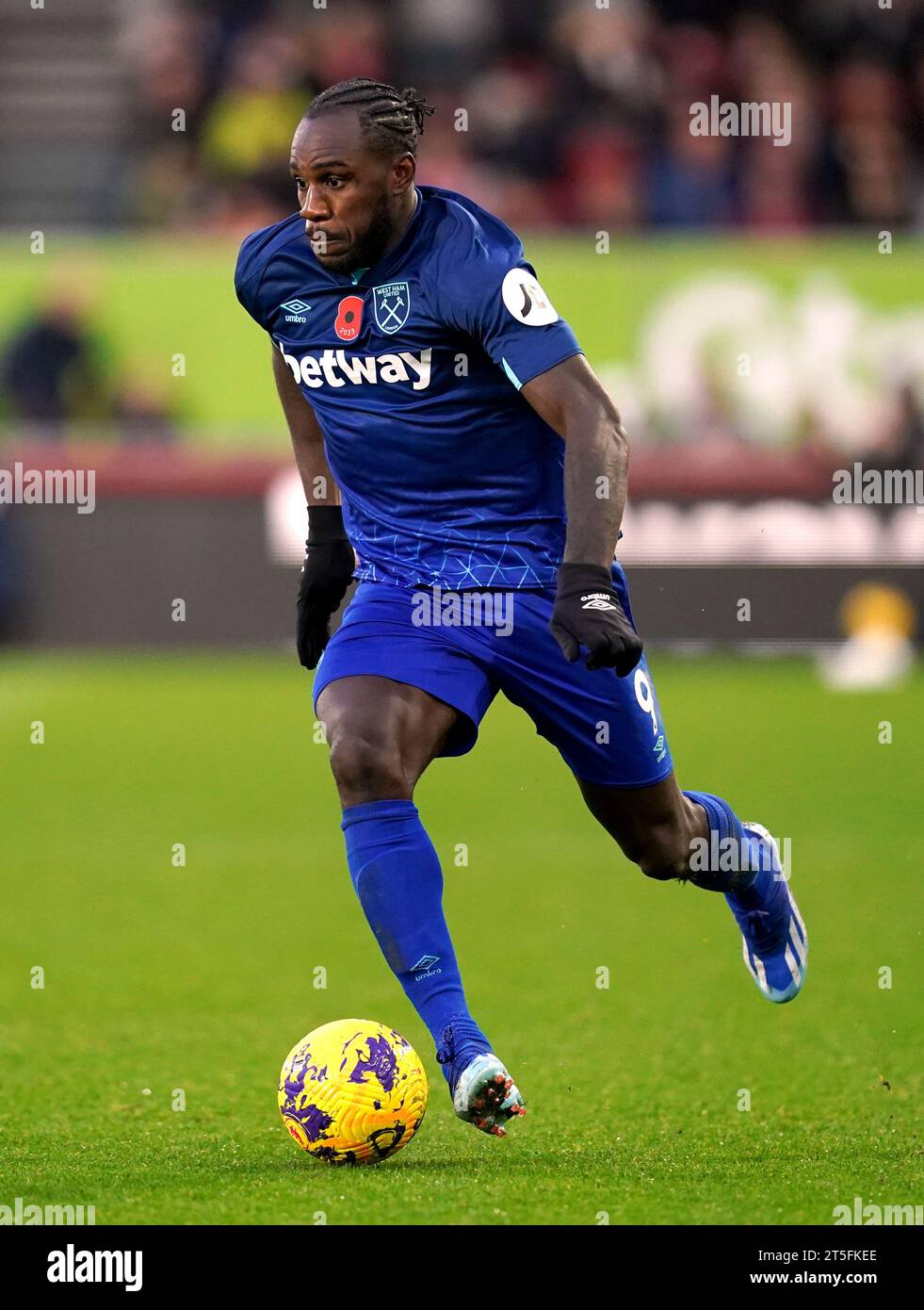 West Ham United's Michail Antonio during the Premier League match at ...