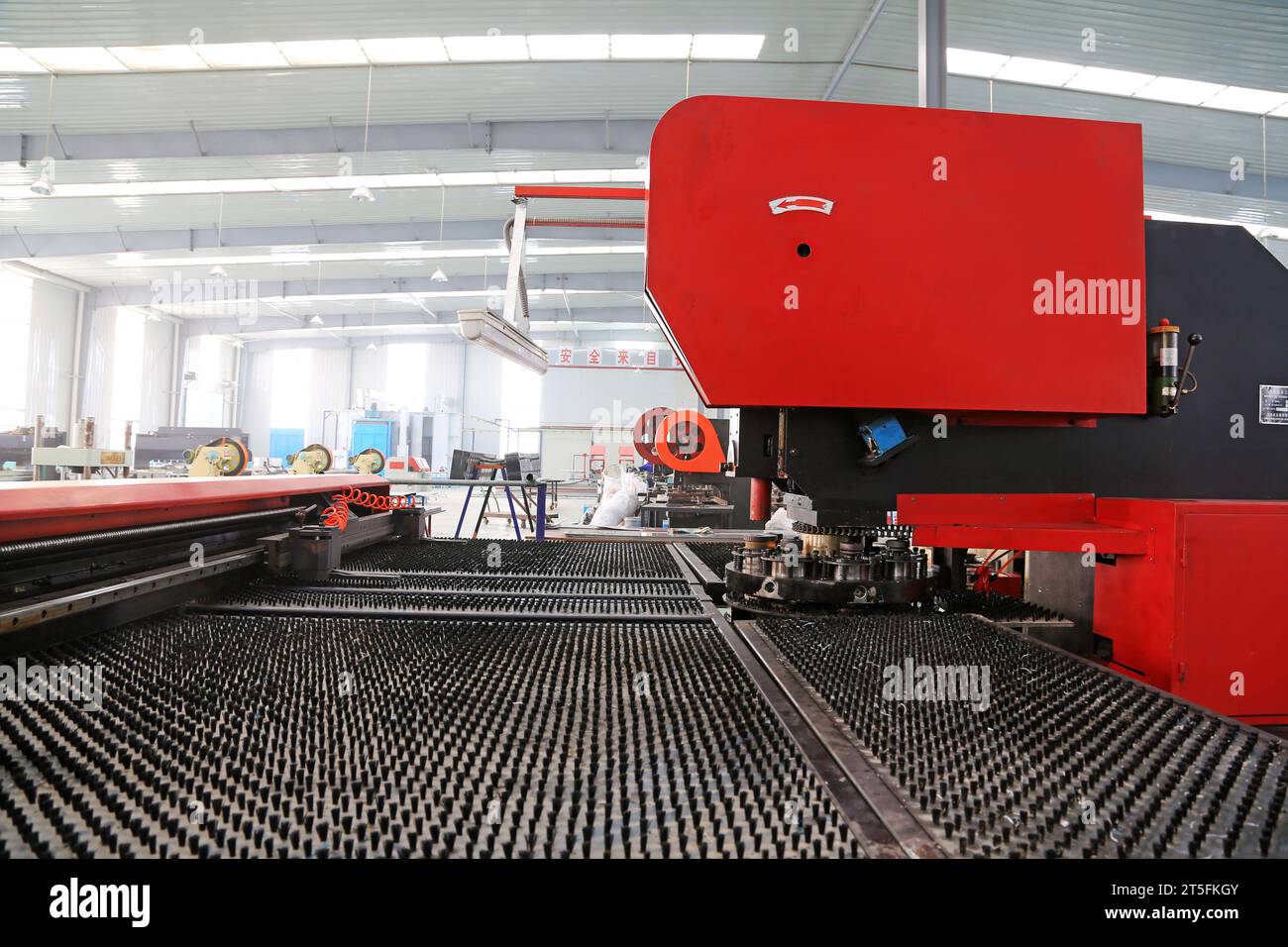 TANGSHAN - DECEMBER 22: The numerically-controlled machine tool in the ...