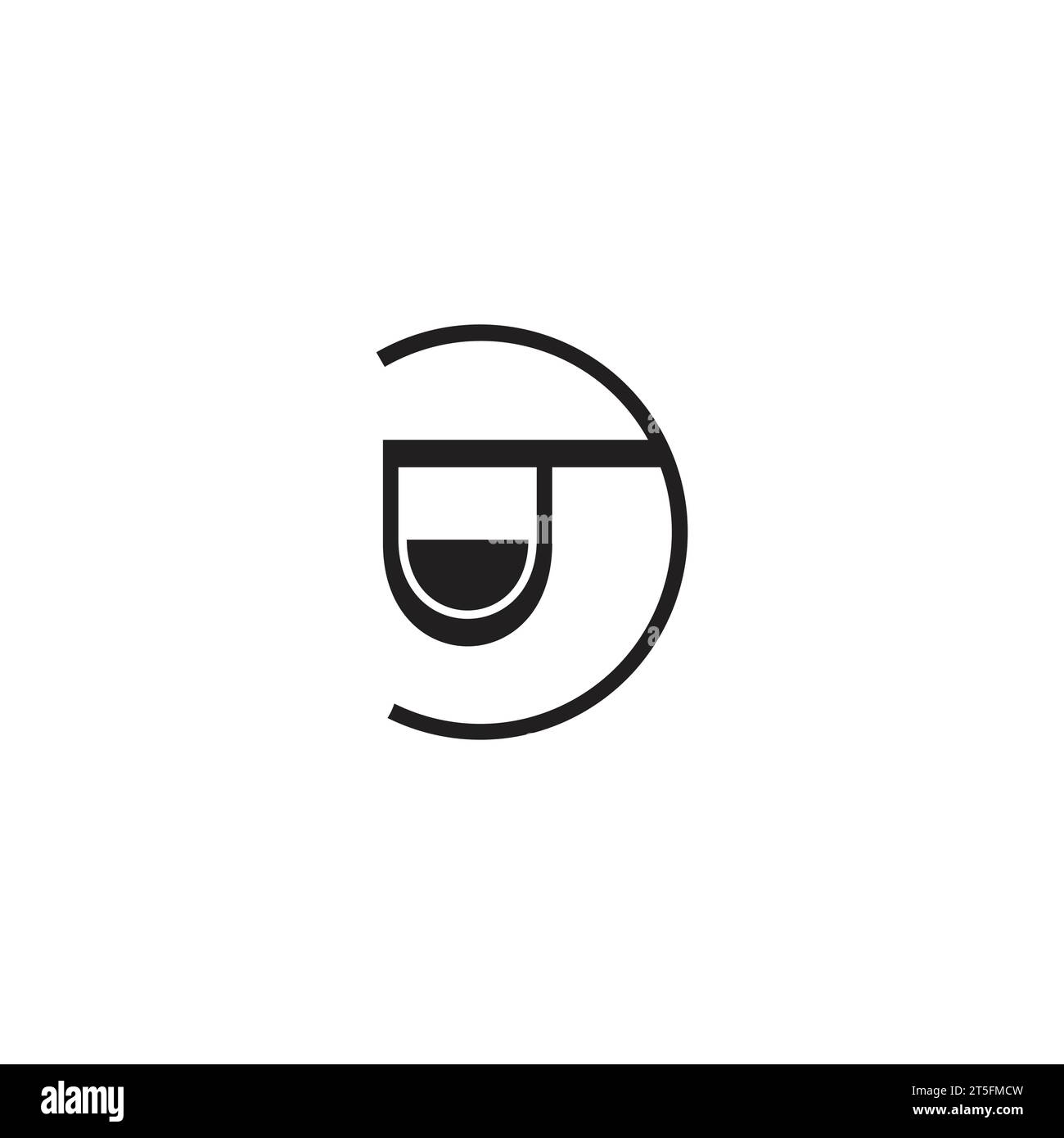 wallet pocket simple circle abstract logo vector Stock Vector