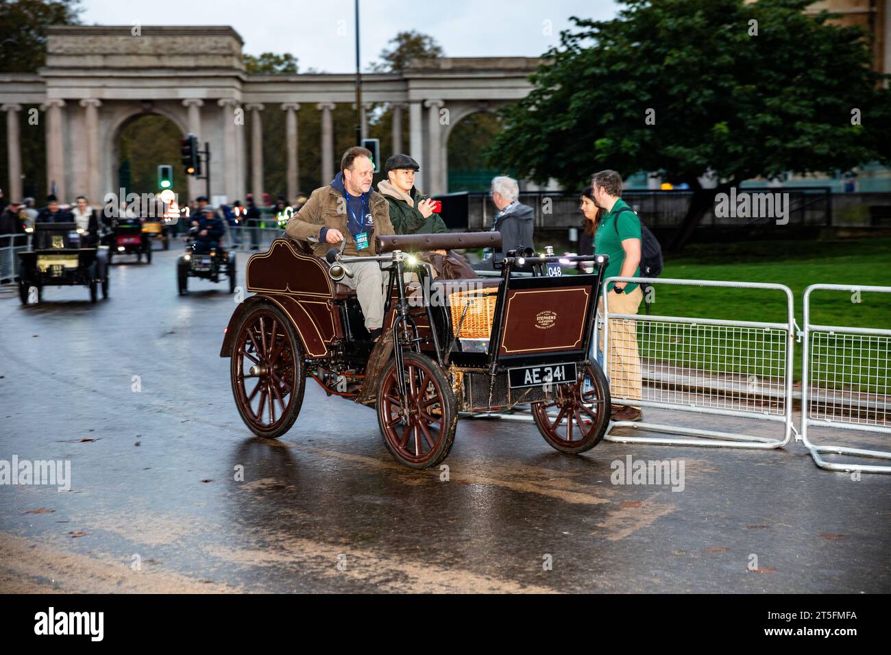 Hyde Park, London, UK. 5th Nov, 2023. London to Brighton Veteran Car