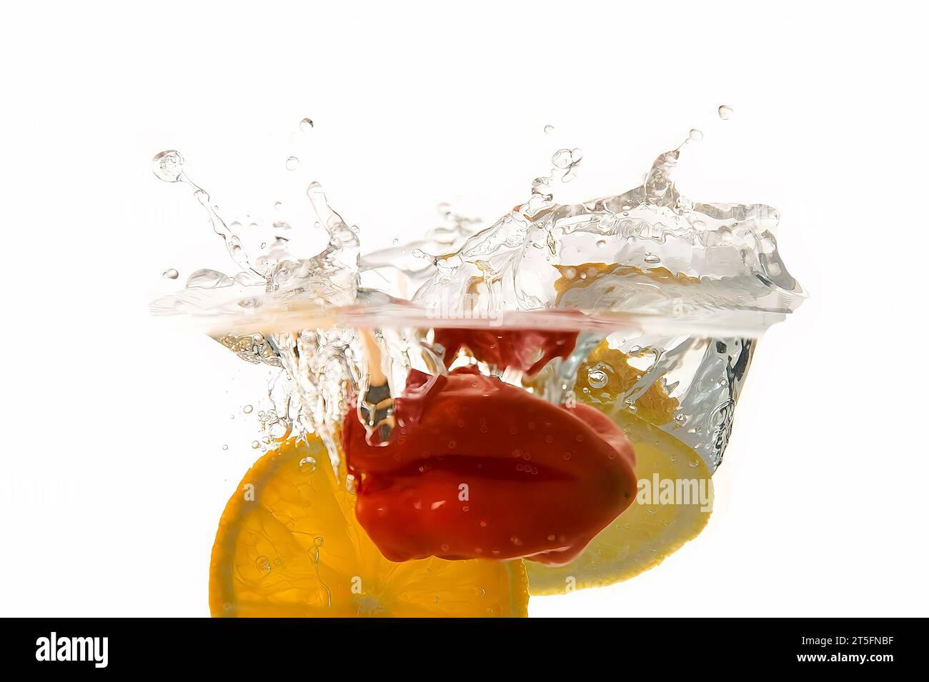 fruit splash Stock Photo