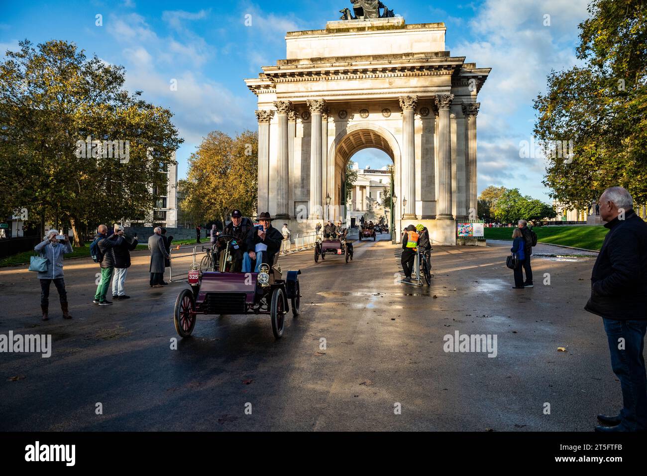 Hyde Park, London, UK. 5th Nov, 2023. London to Brighton Veteran Car