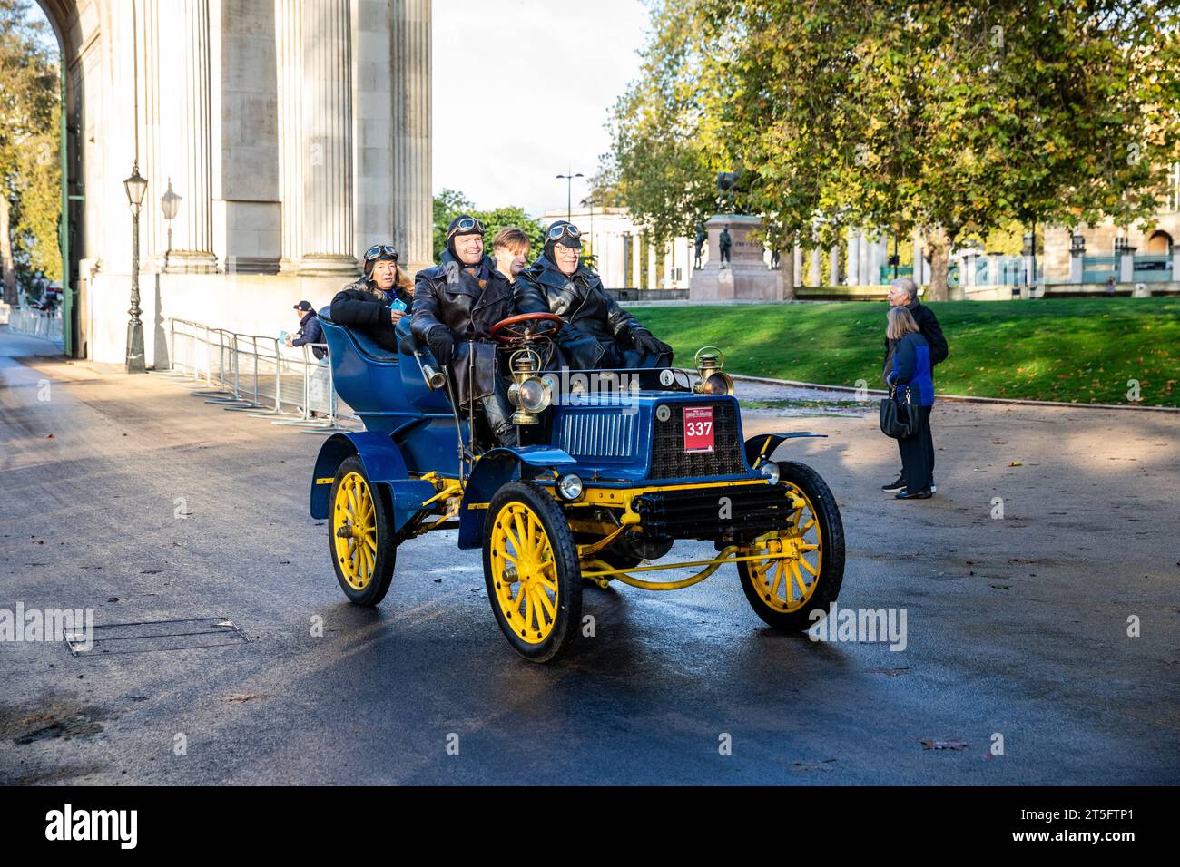Hyde Park, London, UK. 5th Nov, 2023. London to Brighton Veteran Car