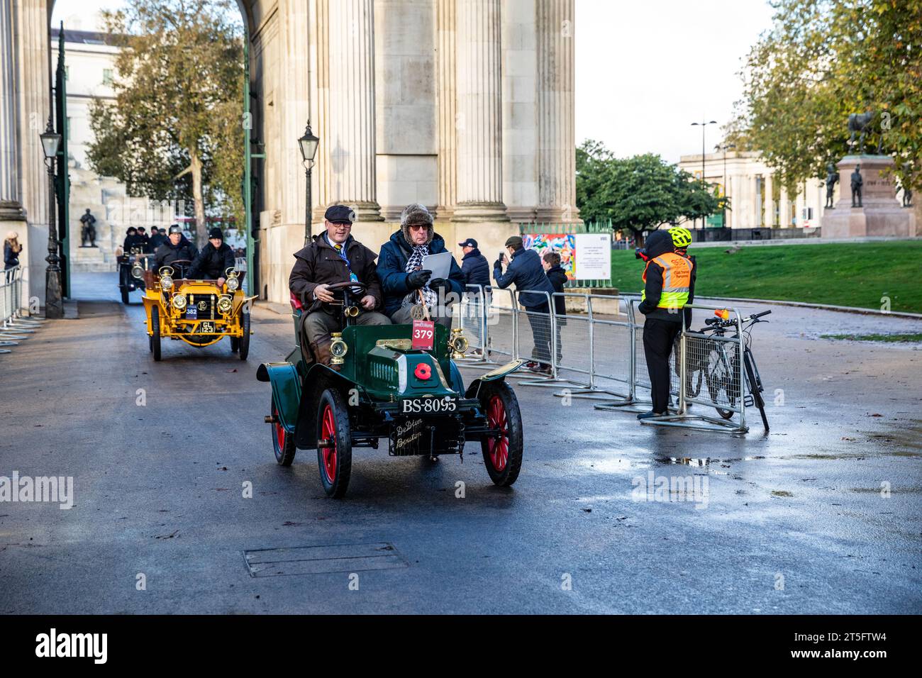 Hyde Park, London, UK. 5th Nov, 2023. London to Brighton Veteran Car