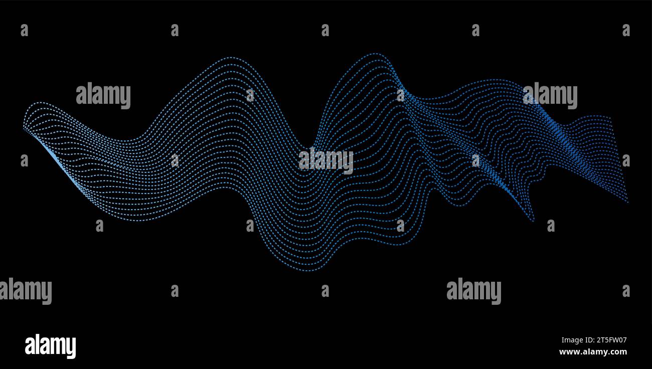 Deep data as part of big data. Point wave ui hud. Glow blu in the dark ...