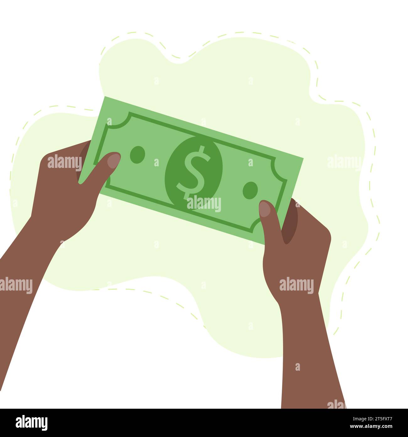 Black hands with money counting giving giving receiving squeezing