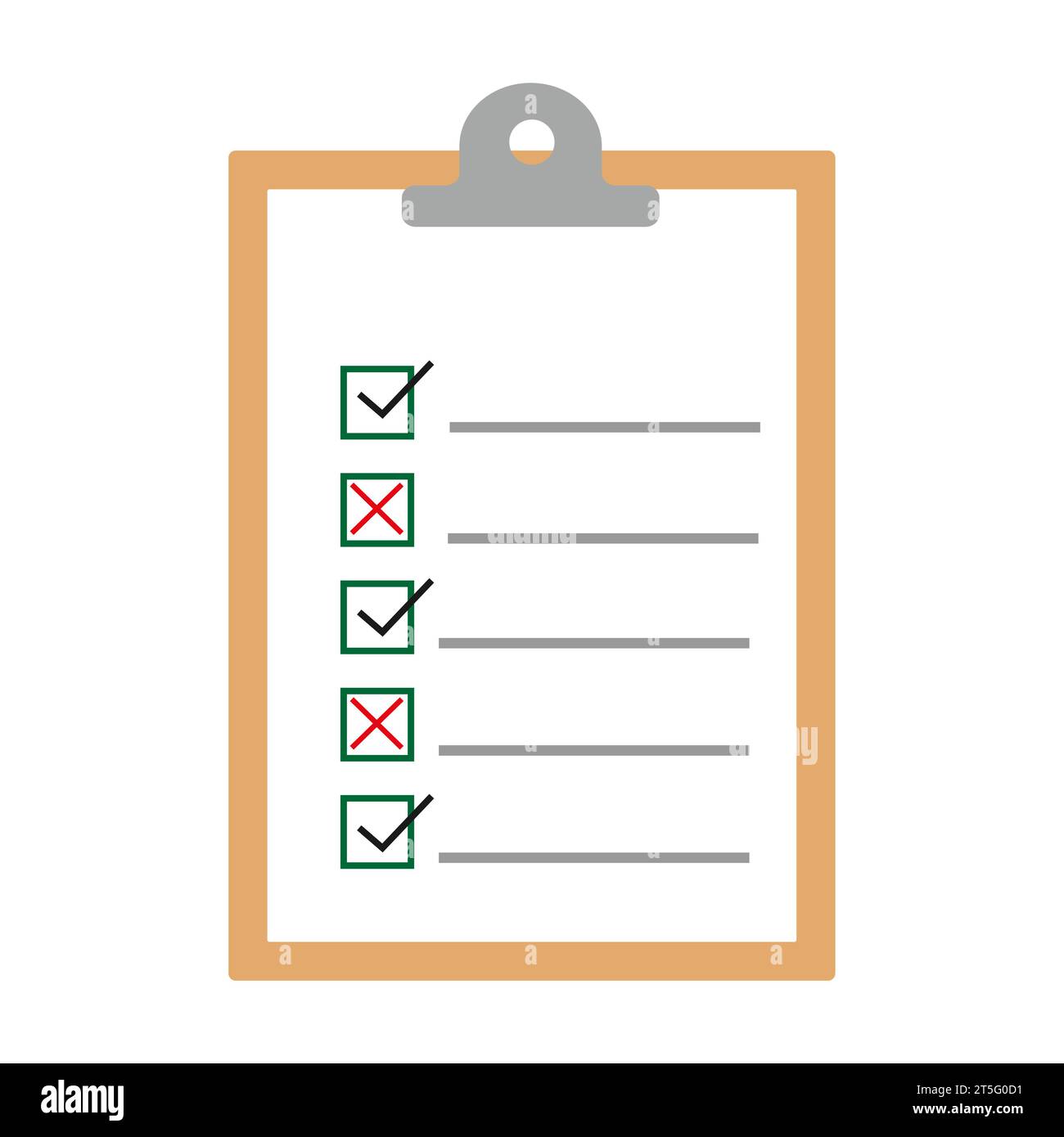 Document with approved sub-paragraphs.Document icon.Vector illustration Stock Vector