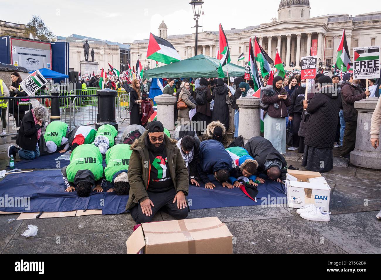 Pro palestine protest trafalgar square hi-res stock photography and
