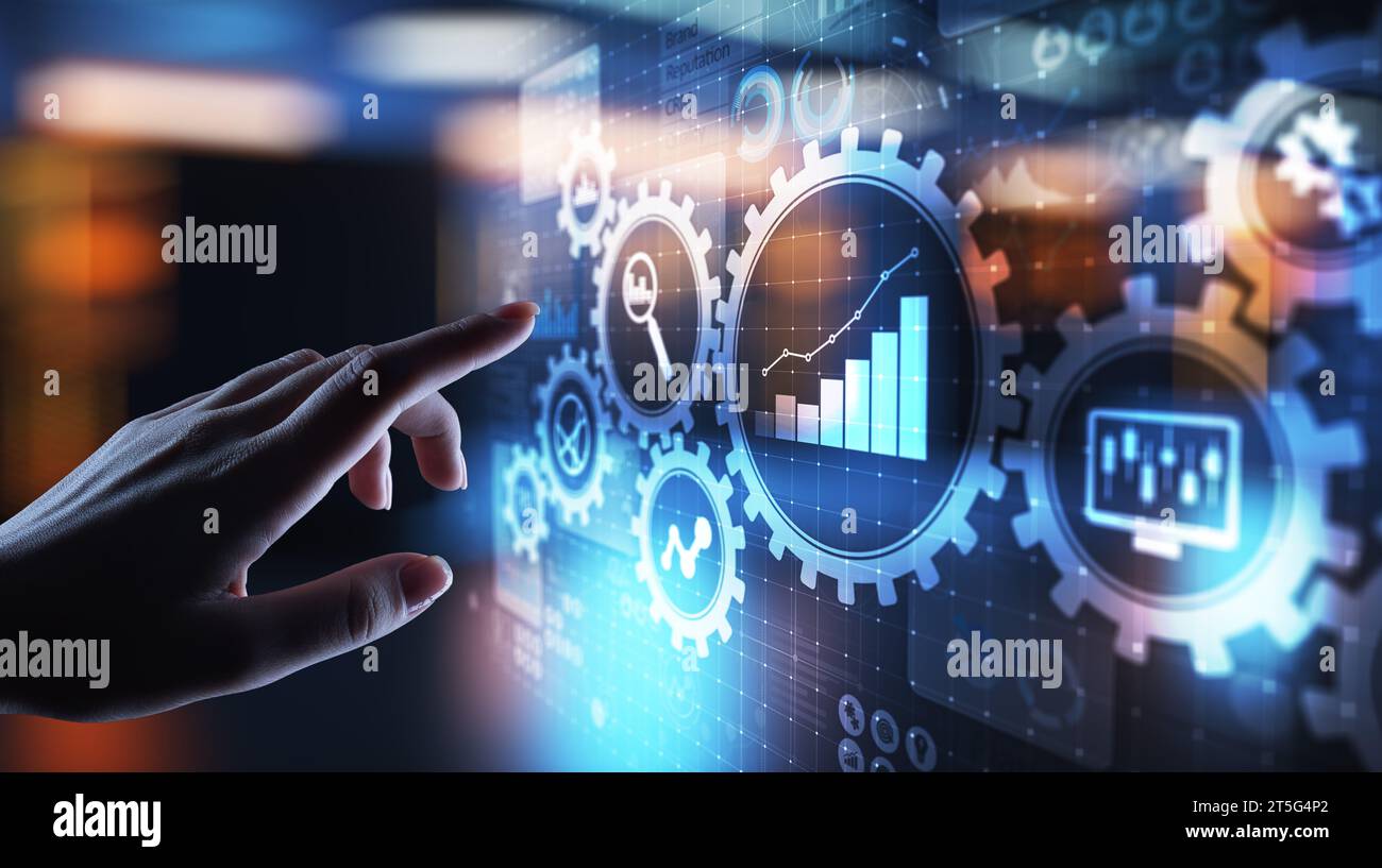 Data analytics information icons hi-res stock photography and images ...