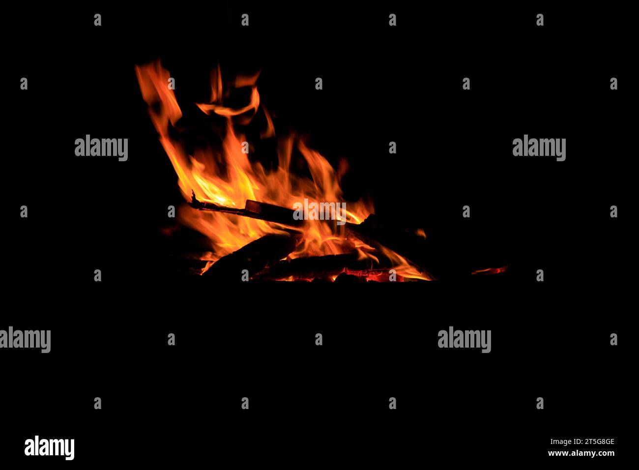 flame burning in the night, closeup of photo Stock Photo - Alamy