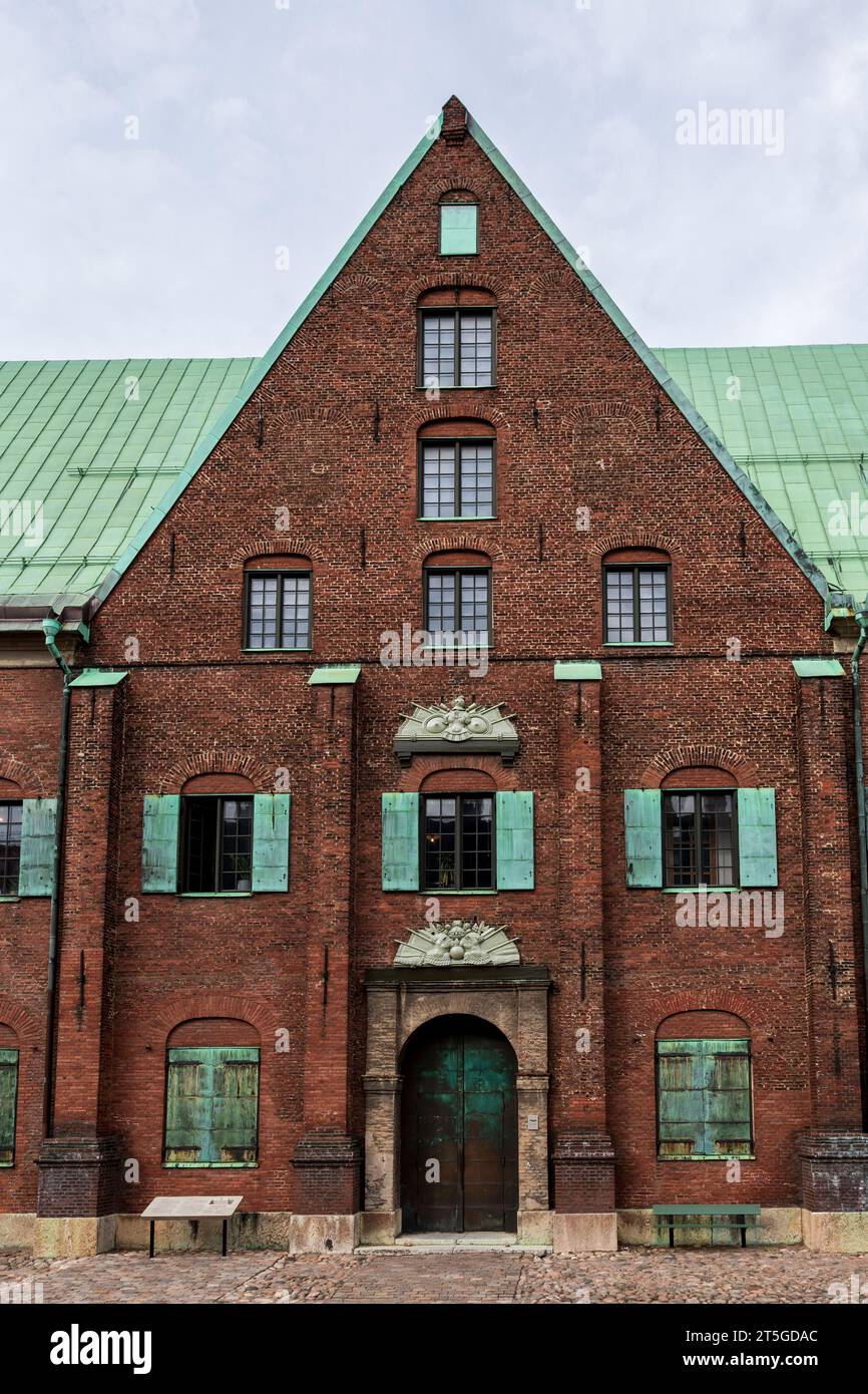 Gothenburg, Sweden: Gothenburg's Arsenal, Kronhuset. The redbrick building was originally used as an arsenal for the city garrison and as a granary Stock Photo