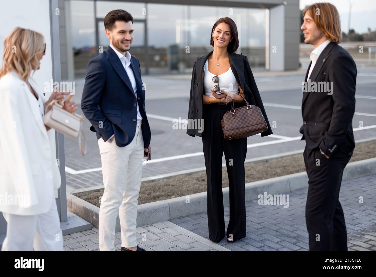 Group people standing together hi-res stock photography and images - Alamy