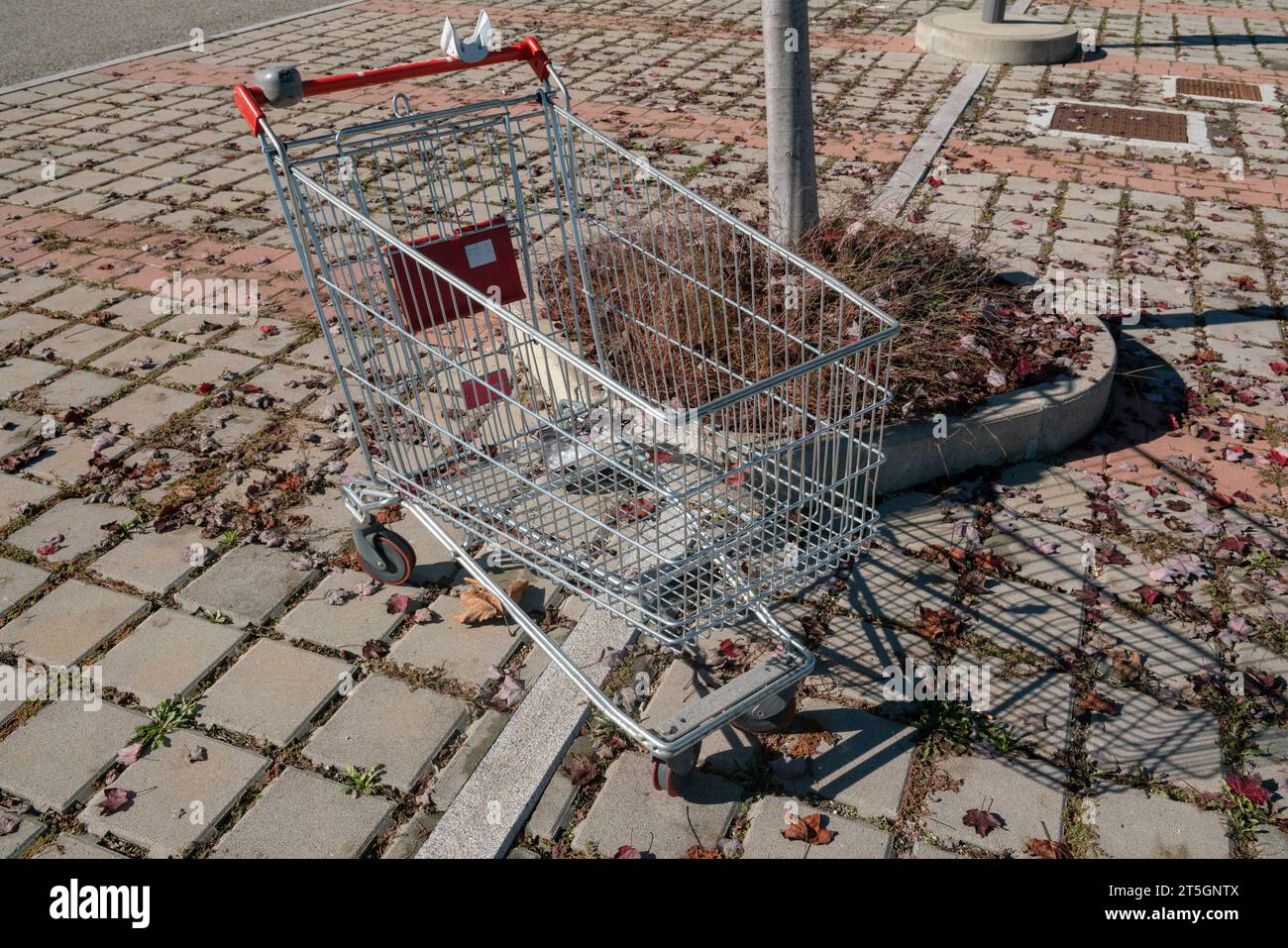 shopping cart, empty, consumption crisis, increase in raw material