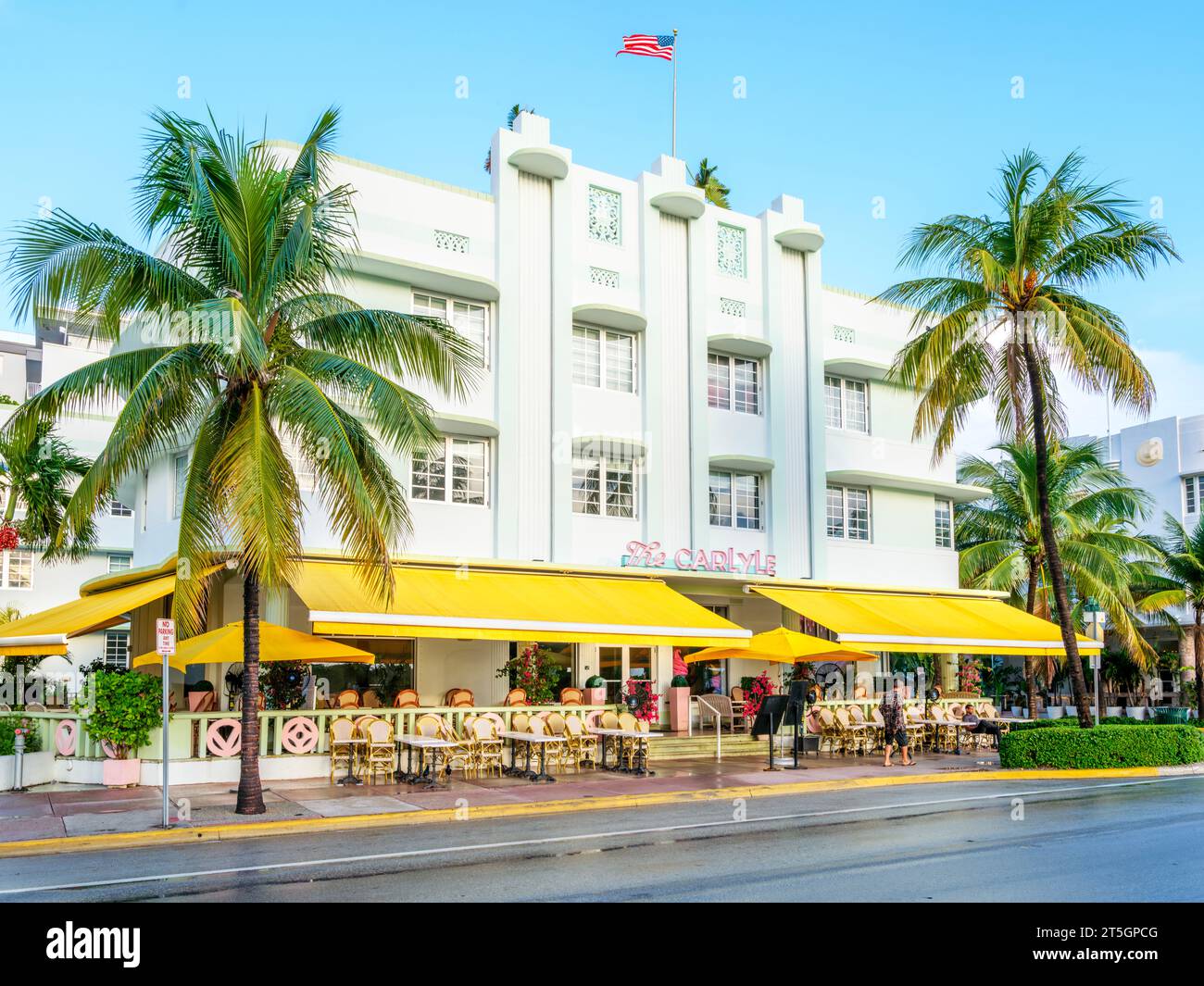 Ocean Drive, South Miami Beach  Miami,  Florida,USA Stock Photo