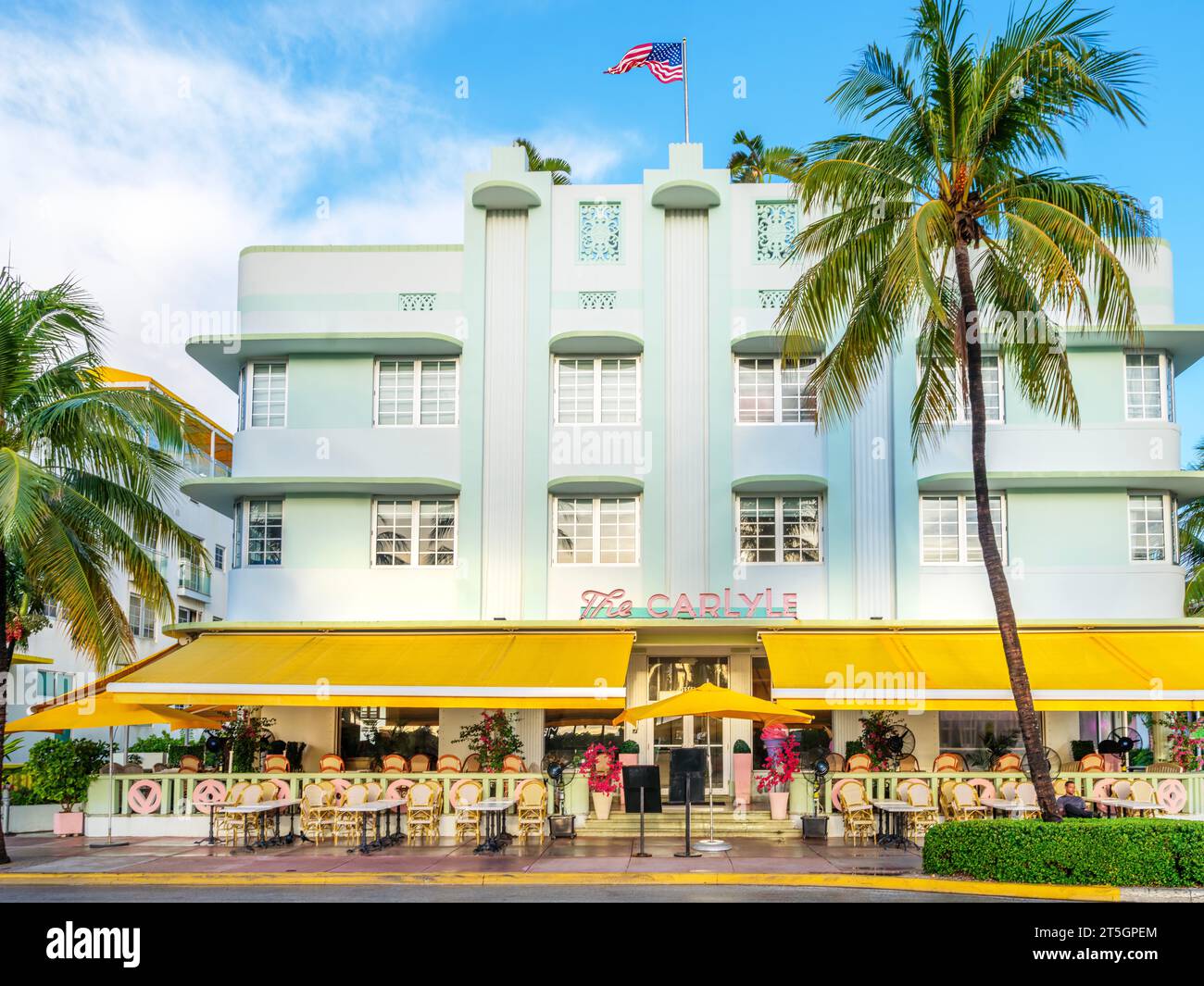 Ocean Drive, South Miami Beach  Miami,  Florida,USA Stock Photo