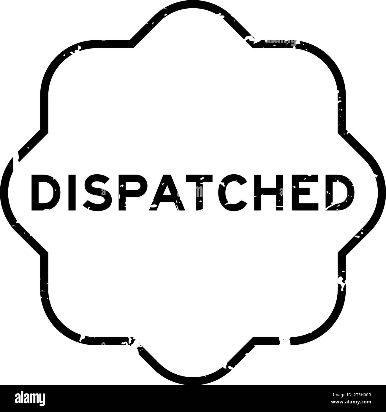 Grunge black dispatched word rubber seal stamp on white background Stock Vector Image & Art Alamy