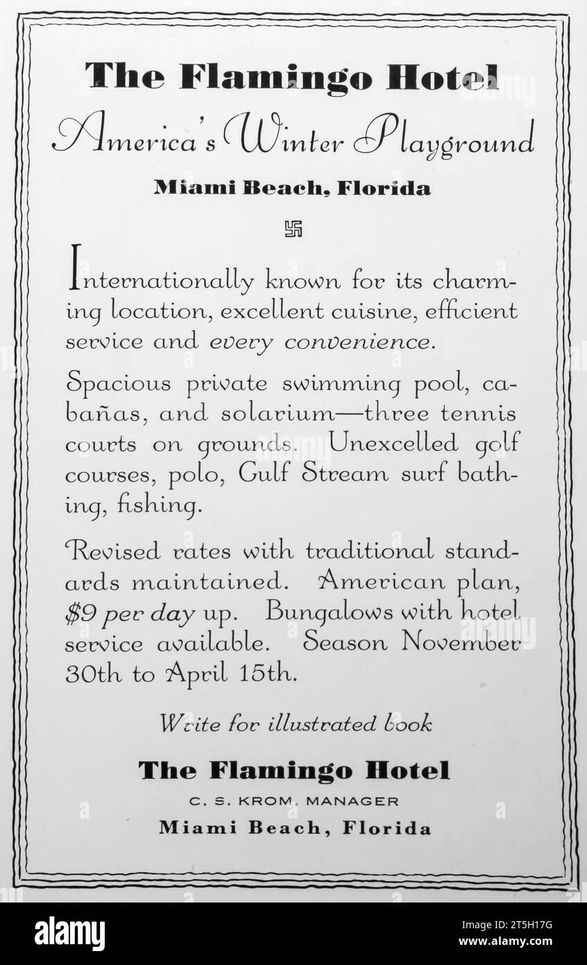 1930's vintage beach ad hi-res stock photography and images - Alamy