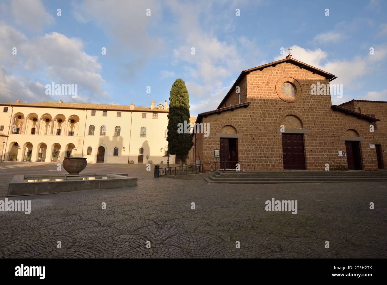 Church of Santa Maria Maggiore and Palazzo Ruspoli, Cerveteri, Lazio, Italy Stock Photo