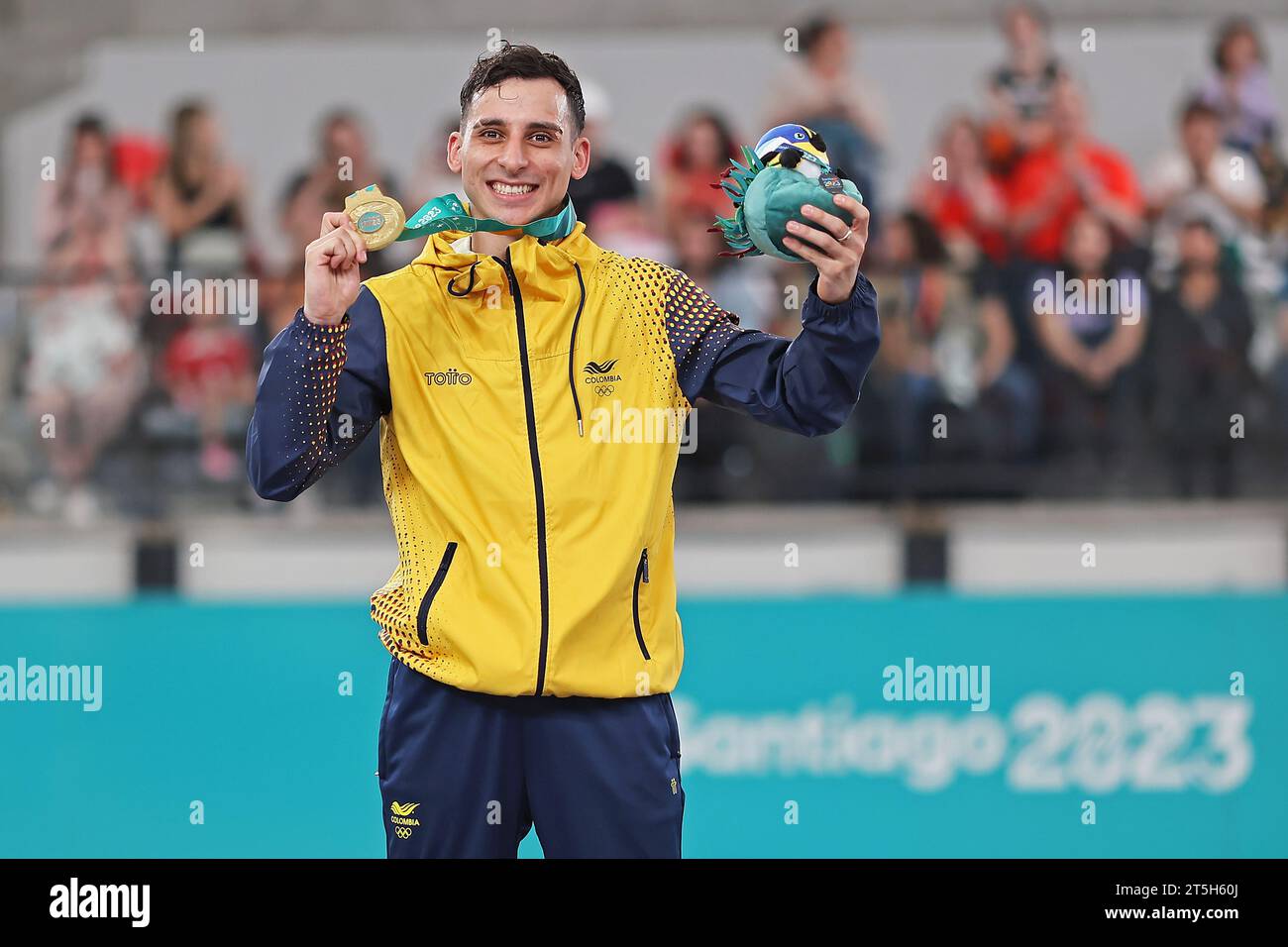 Santiago, Chile. 04th Nov, 2023. Gold medallist Colombia's Angel