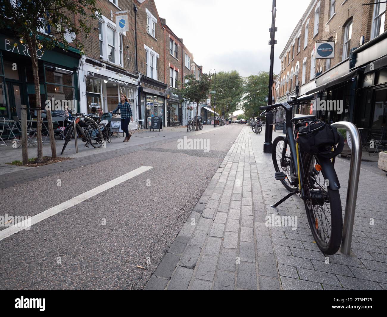 Public spaces and traffic calming in Orford Road Walthamstow village