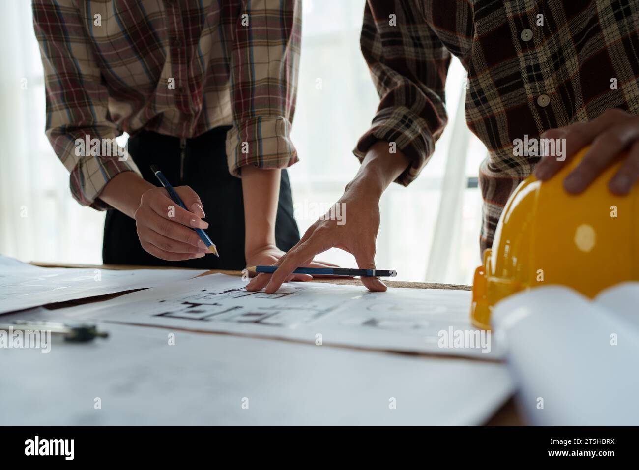 Engineers, designers and interior designers are finalizing the design ...