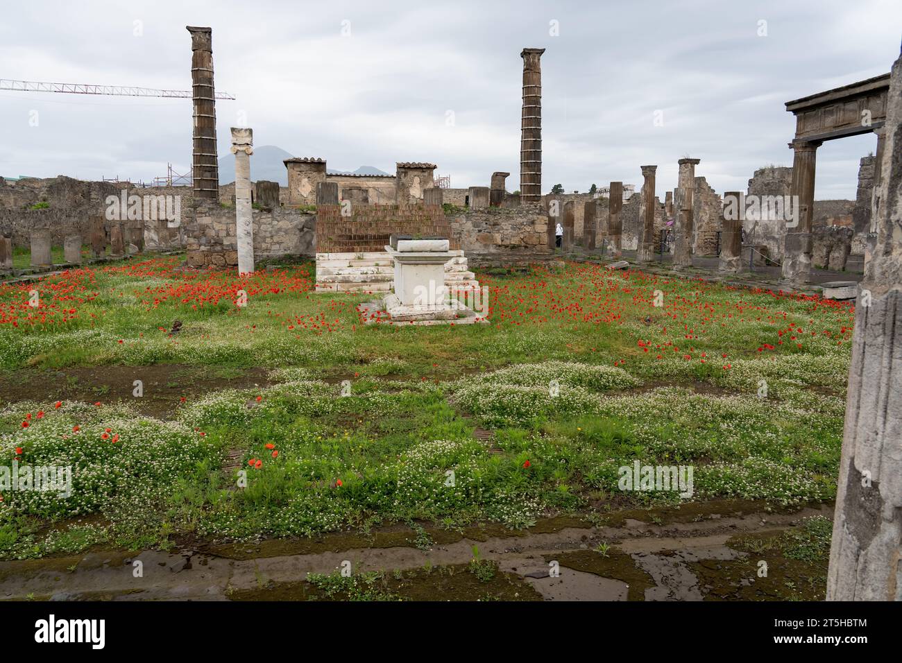 Pompeii Italy, a city once covered by volcanic ash, now a glimpse in to