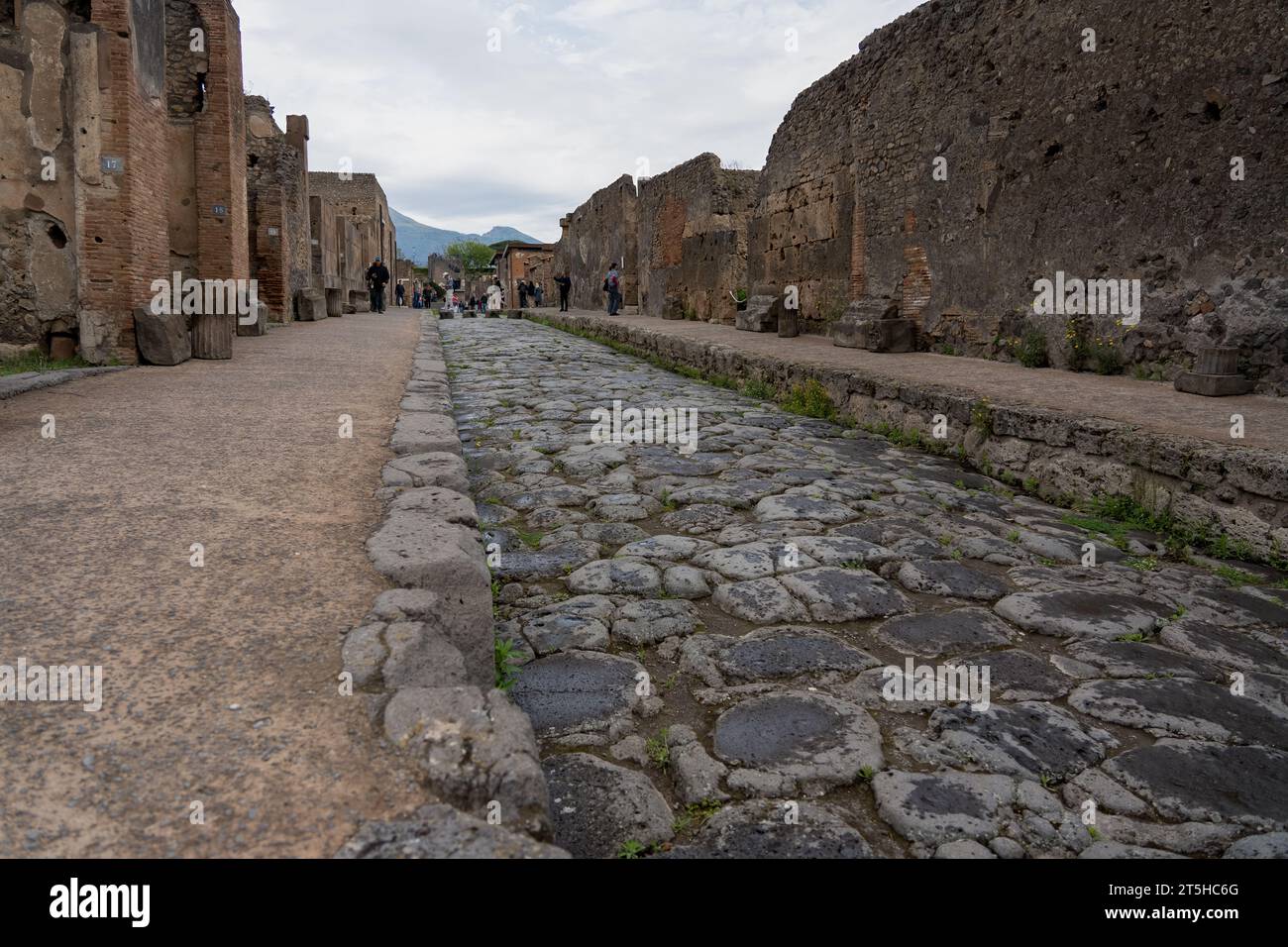 Pompeii Italy, a city once covered by volcanic ash, now a glimpse in to