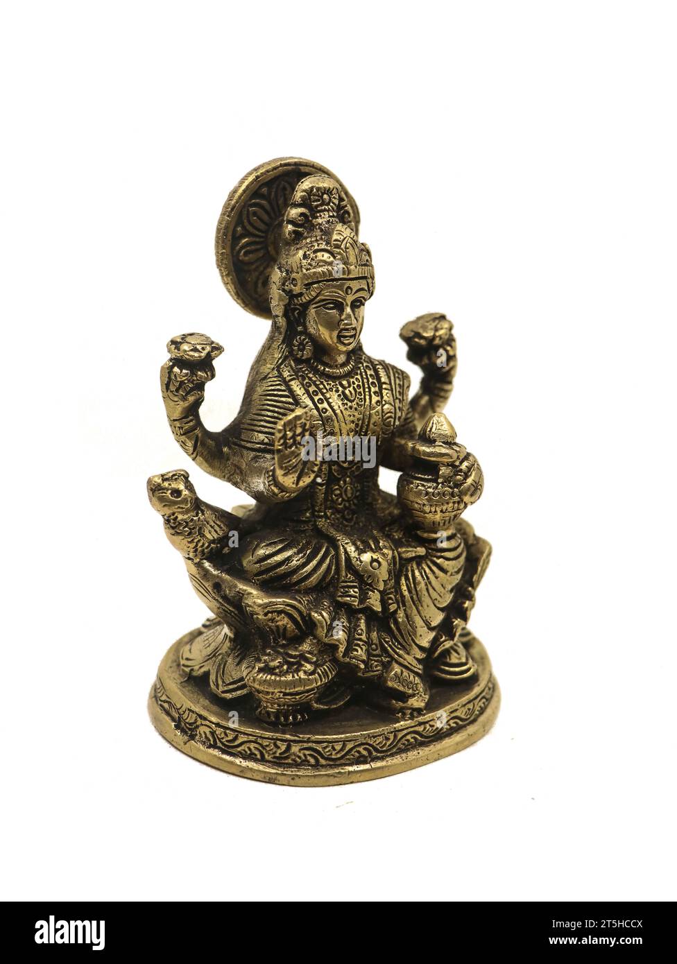 hindu goddess lakshmi antique bronze statue handcrafted with details
