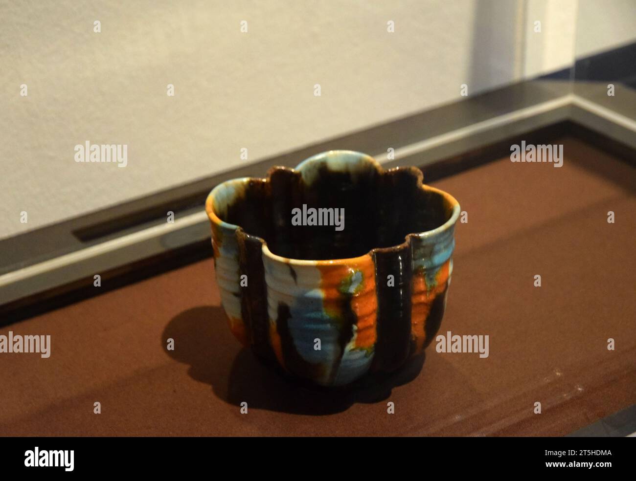 the adventure of pottery exhibition, kettles yard , lucie rie pot Stock