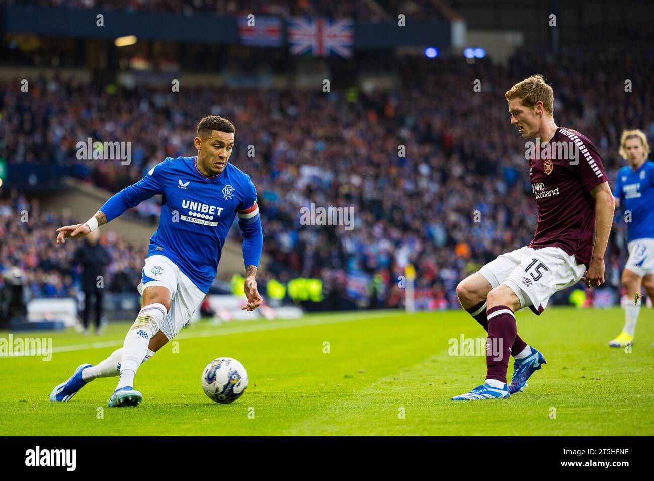 Glasgow, Scotland. 05 November 2023. James Tavernier (2 Rangers