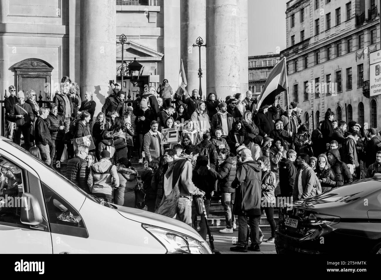 London Palestinian Demonstration Trafalgar Square Stock Photo - Alamy