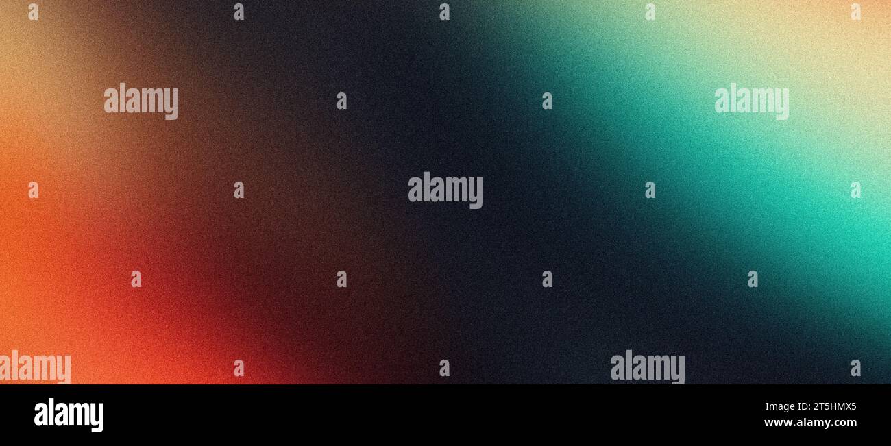 Dark Texture Header Image Dark blurred color gradient grainy background teal orange noise texture ...