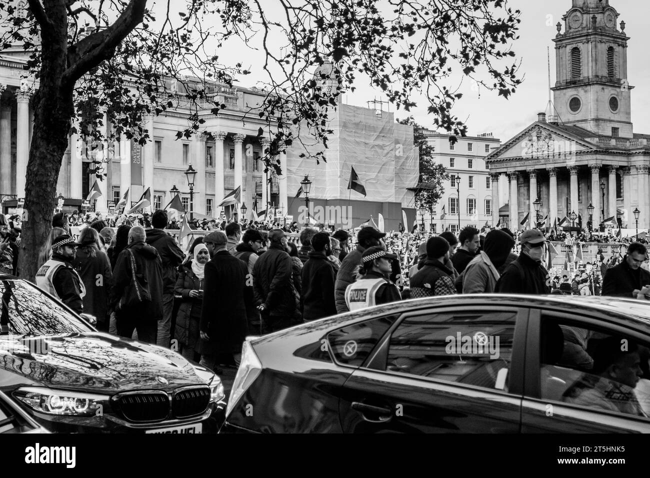 London Palestinian Demonstration Trafalgar Square Stock Photo - Alamy