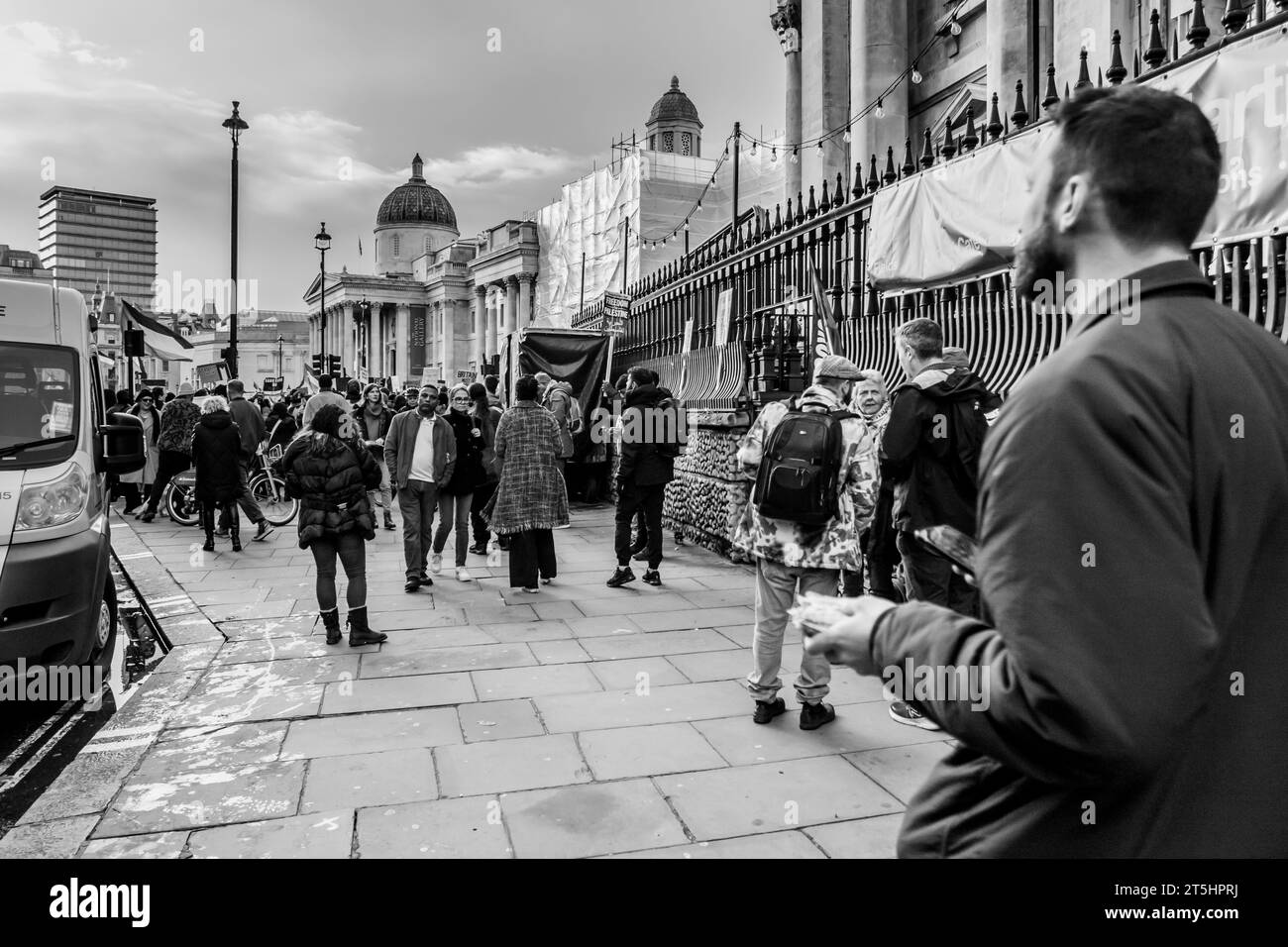 London Palestinian Demonstration Trafalgar Square Stock Photo - Alamy