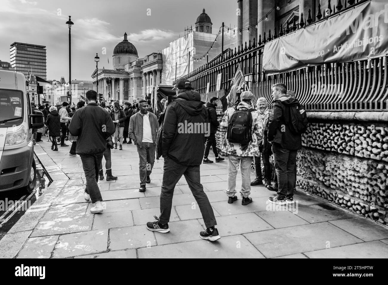 London Palestinian Demonstration Trafalgar Square Stock Photo - Alamy