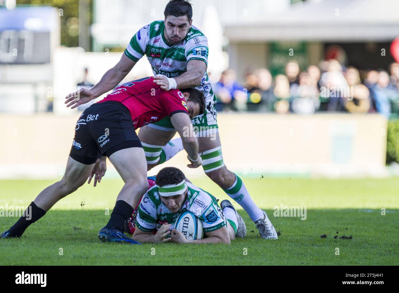 Treviso, Italy. 05th Nov, 2023. Giacomo Nicotera during Benetton Rugby ...