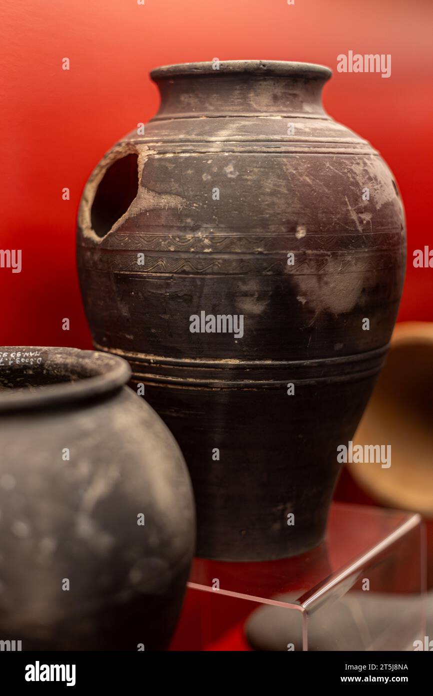 Antiques exposed in the museum of Agen, Lot-et-Garonne, France Stock Photo