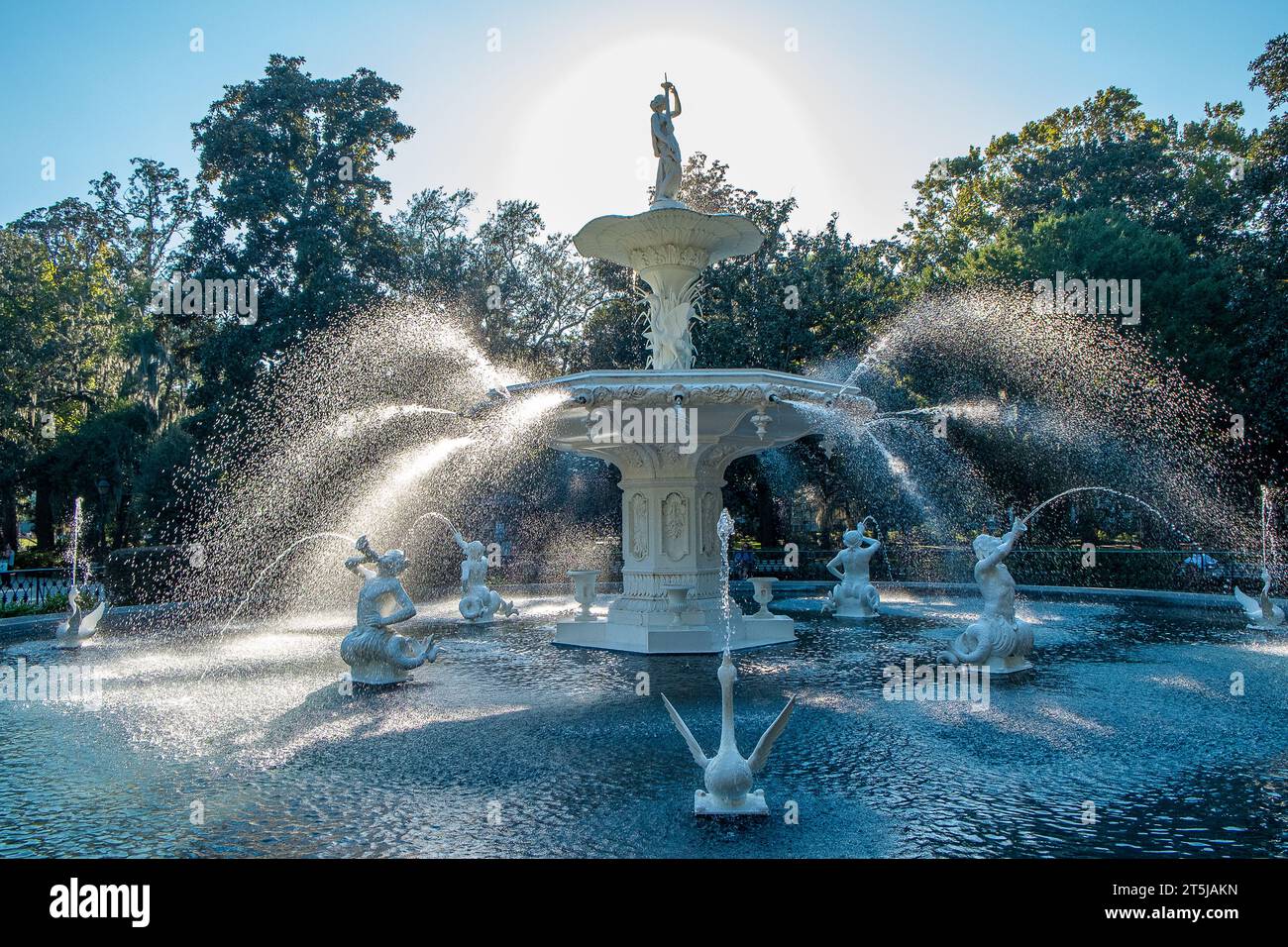 Forsyth Park fountain in Savannah, GA dates back to 1858. Established