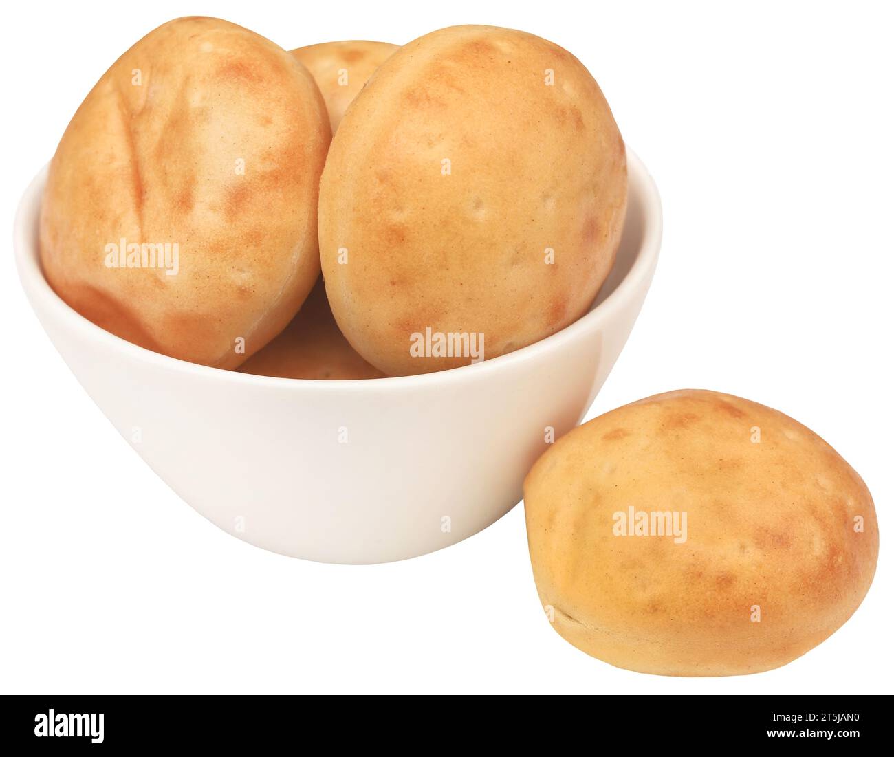 Small round vanilla bread very popular in Denmark Stock Photo