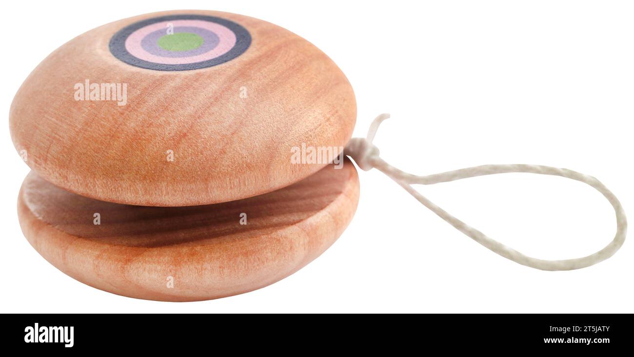 Wooden Yo Yo toy very popular in different parts of globe Stock Photo
