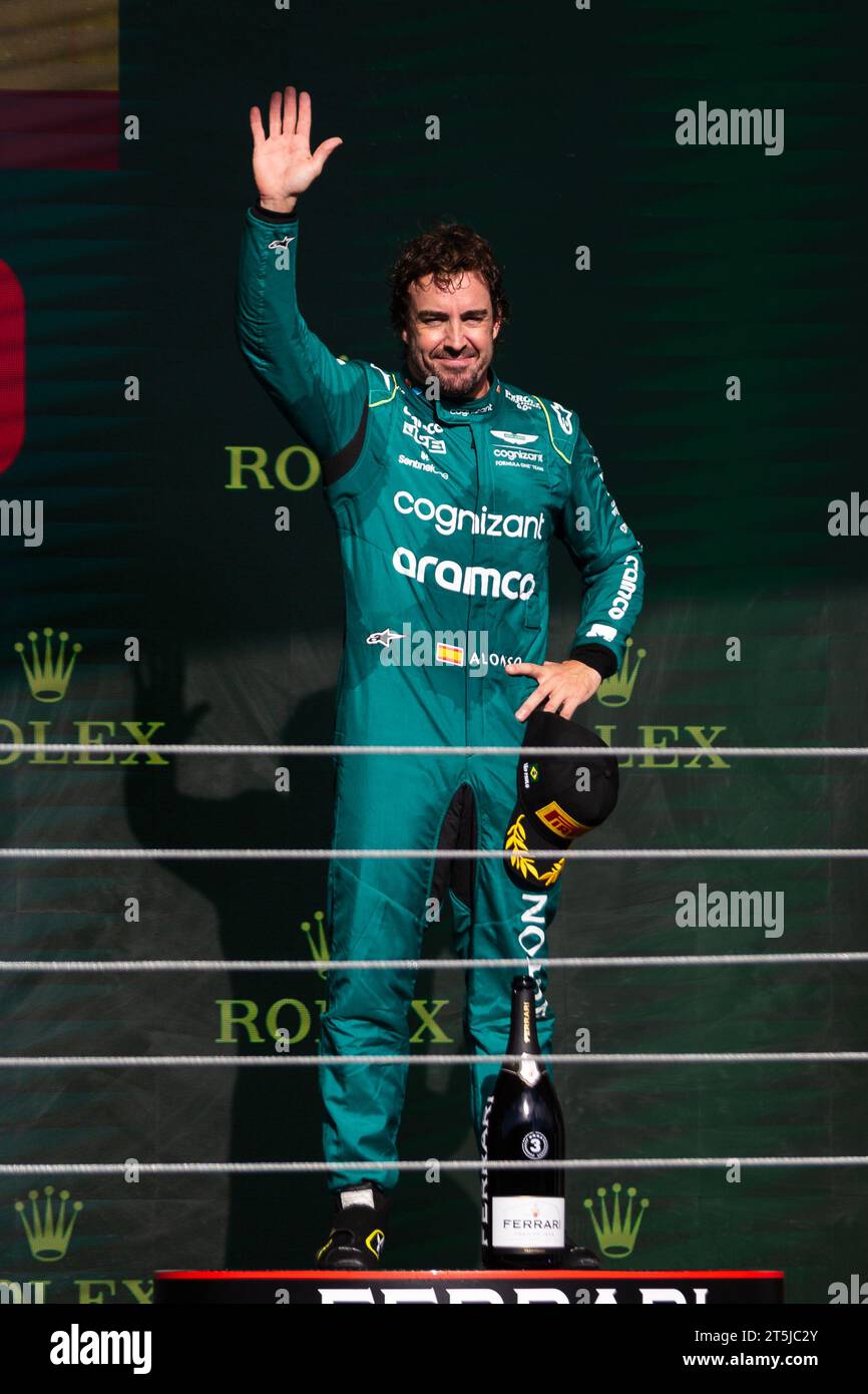Sao Paulo, Brazil. 05th Nov, 2023. FERNANDO ALONSO of ASTON MARTIN ...