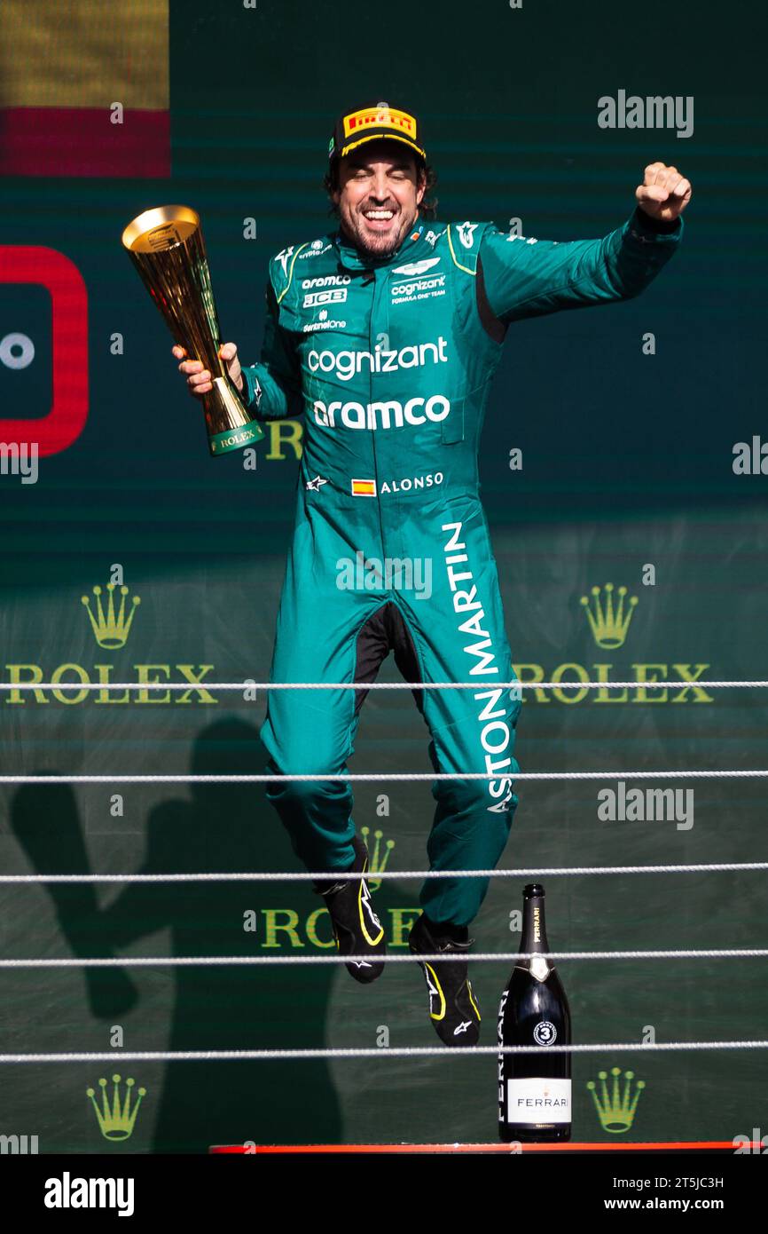 Sao Paulo, Brazil. 05th Nov, 2023. FERNANDO ALONSO of ASTON MARTIN ...