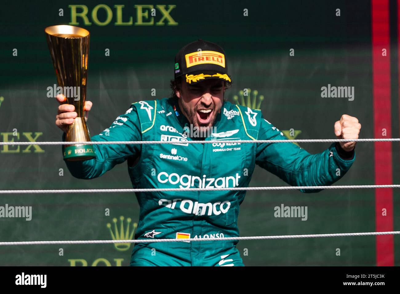 Sao Paulo, Brazil. 05th Nov, 2023. FERNANDO ALONSO of ASTON MARTIN ...