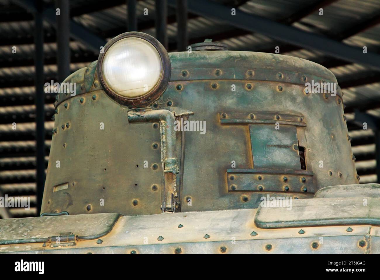 tanks gun turret, closeup of photo Stock Photo Alamy