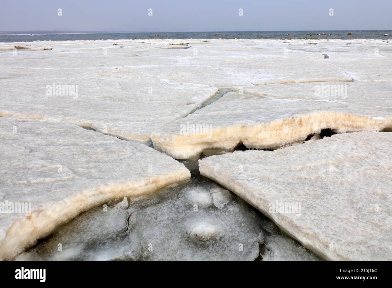 Sea ice in the natural environment Stock Photo