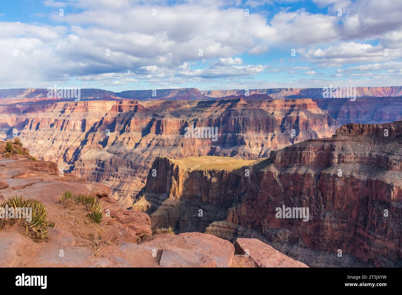 Impressive vista of the Grand Canyon West Rim in Arizona, USA. Stock Photo