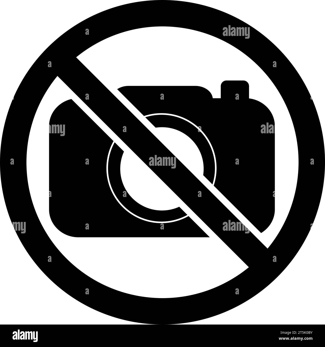 No photos or no cameras sign in vector Stock Vector